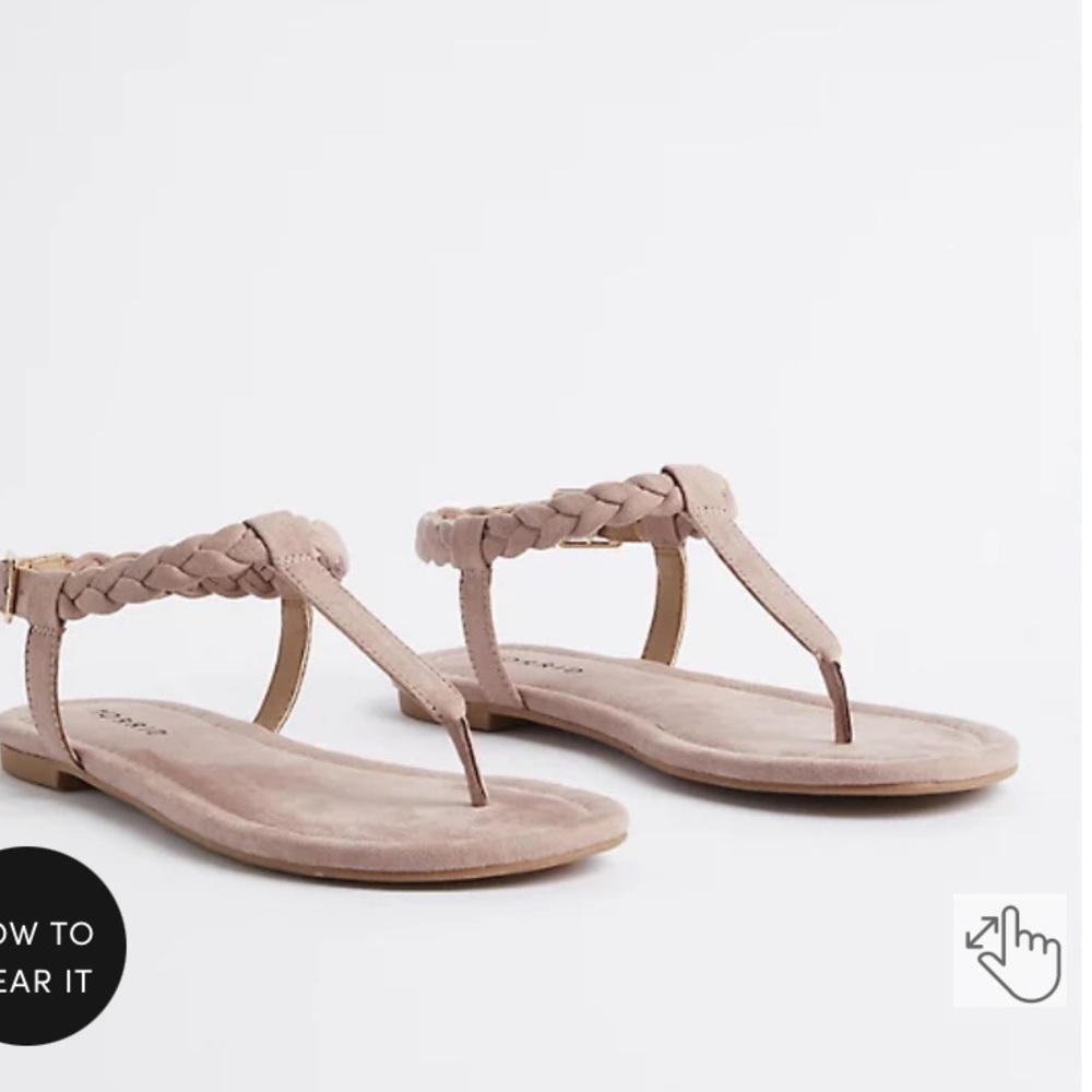 NWT Torrid Braided TStrap Sandal